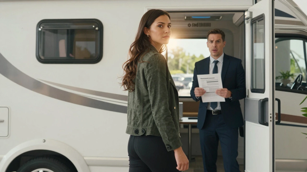 Traveler walking away from dealer, demonstrating leverage in negotiation